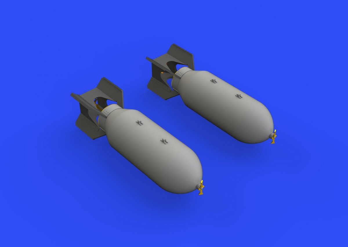 Eduard 648565 Bombes américaines de 1000 lb, échelle 1/48