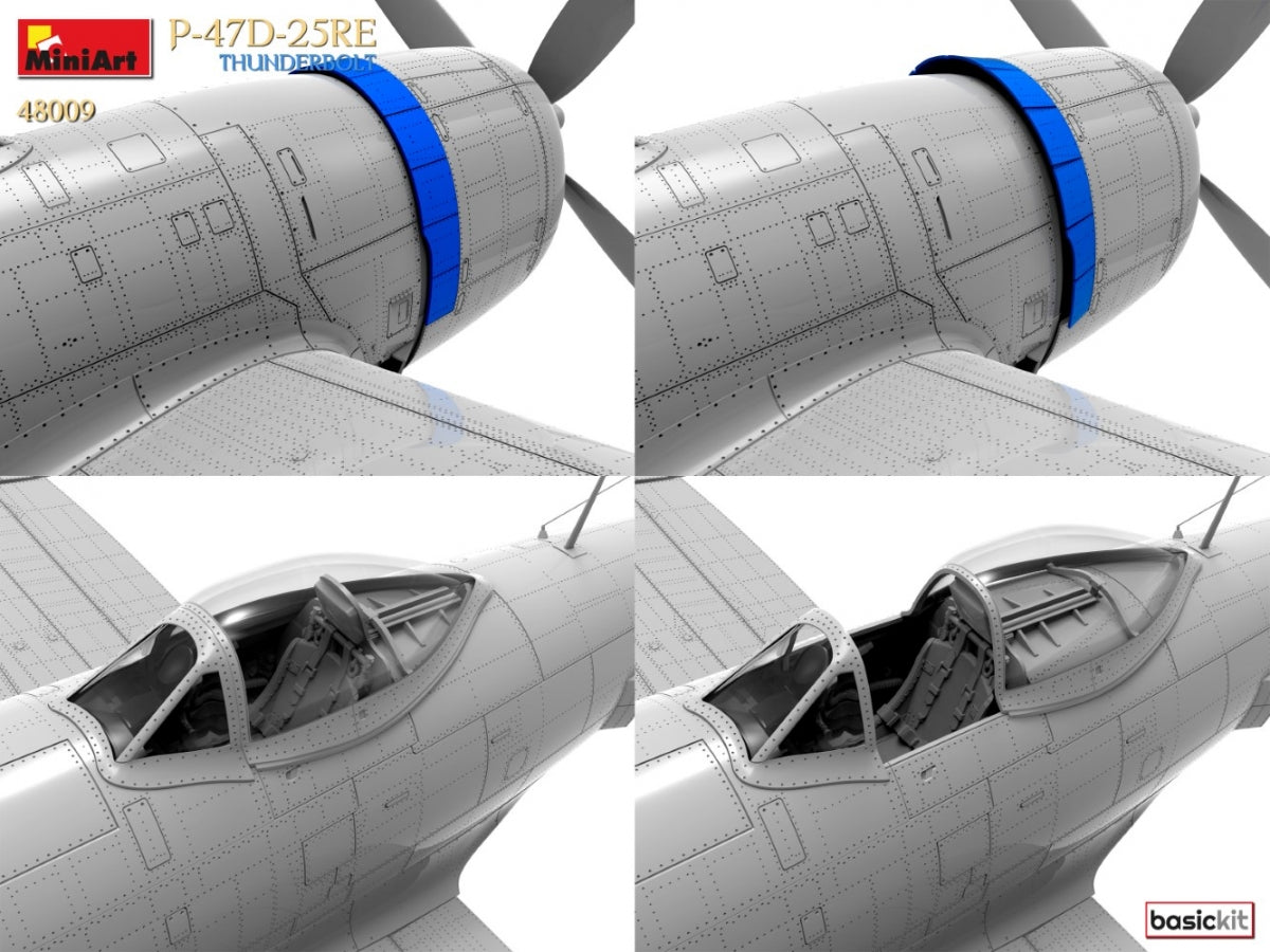 MiniArt 48009 P-47D-25RE THUNDERBOLT. KIT DE BASE 1/48  – immagine 12