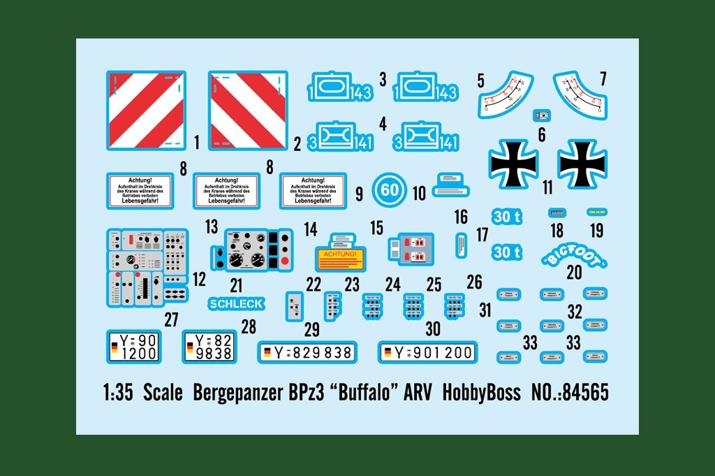Hobby Boss 84565 Véhicule blindé de secours allemand moderne BPz3 « Buffalo » 1/35 – Bild 3