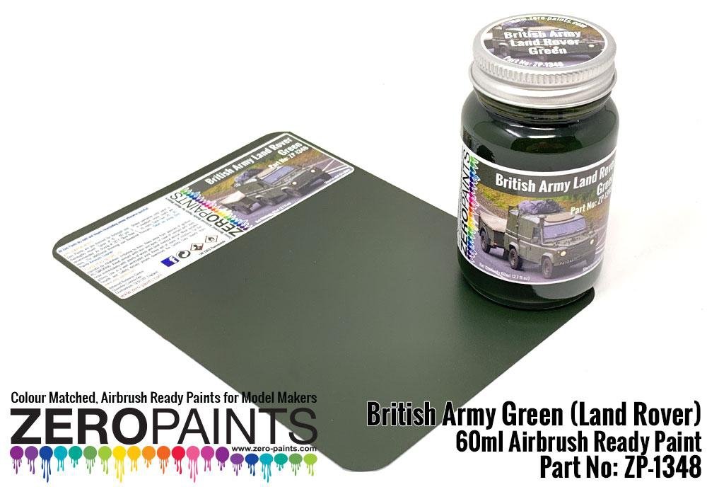 Peinture Zero Paints ZP-1348 Vert armée britannique (Land Rovers) 60 ml – image 2