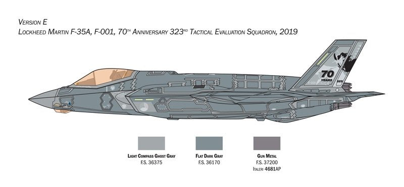 Italeri 1464 F-35A LIGHTNING II CTOL version (Beast Mode) 1/72 – zdjęcie 6