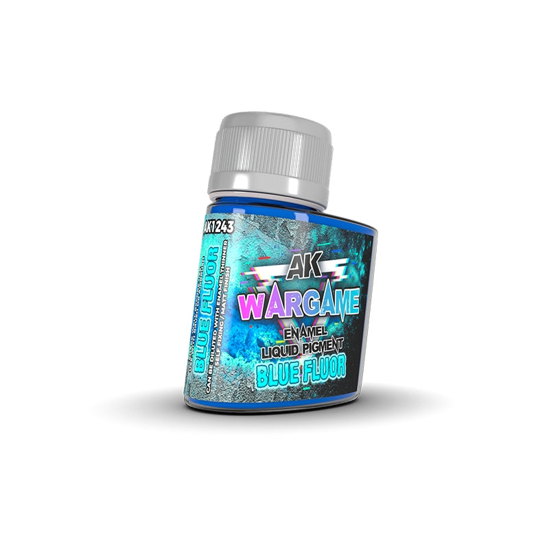 AK Interactive AK1243 FLUOR BLEU – PIGMENT LIQUIDE ÉMAIL 35 ml 