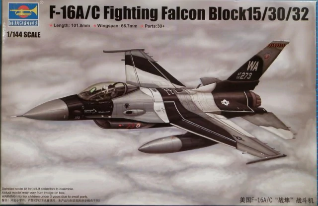 Trumpeter 03911 F-16A/C Fighting Falcon Block 15/30/32 1/144 – Bild 3