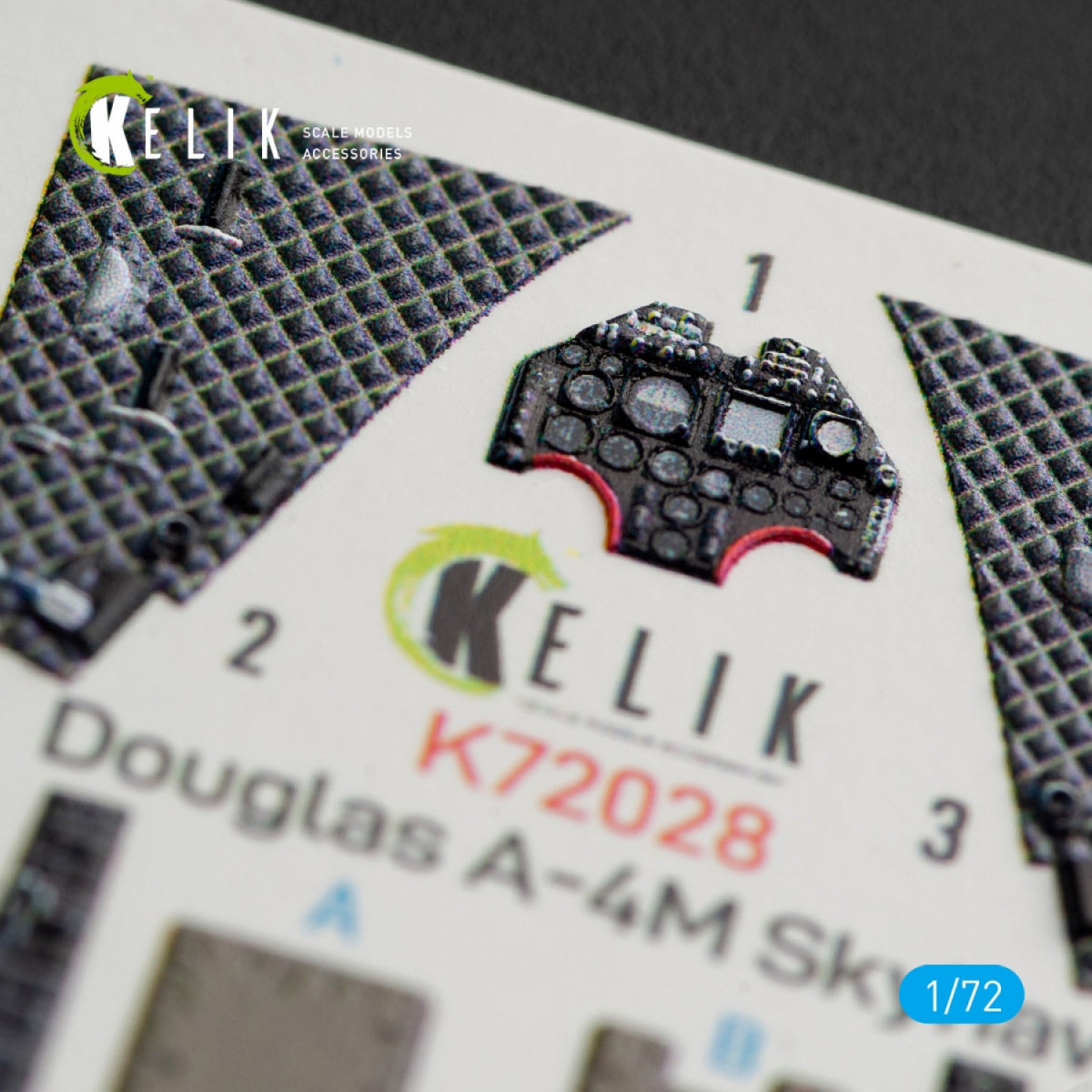KELIK K72028 A-4M « SKYHAWK » DÉCALCOMANIES 3D INTÉRIEURES POUR MAQUETTE FUJIMI/HOBBY 2000 AU 1/72 – imagen 2