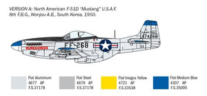 Italeri 1452 North American F-51D Mustang Guerre de Corée 1/72 – Bild 2