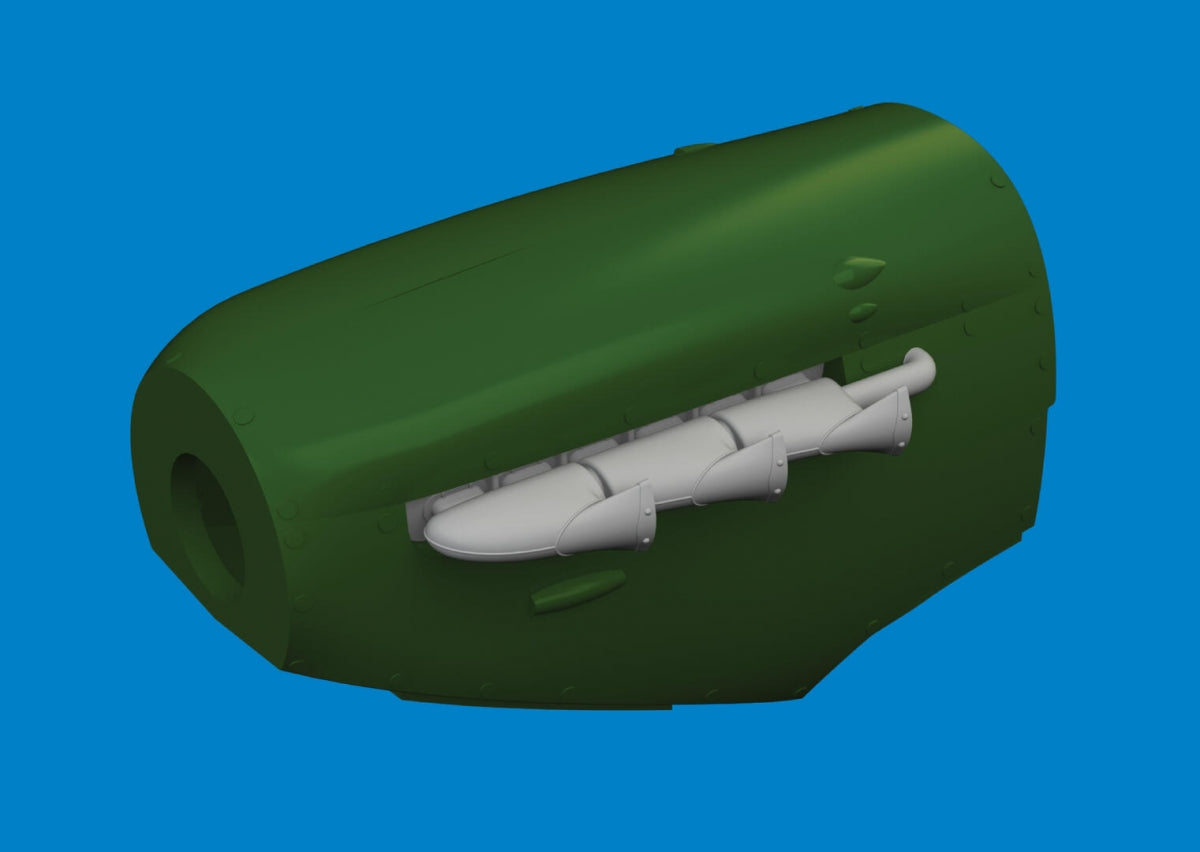 Eduard 672409 Spitfire Mk. V three-stacks exhaust fishtail PRINT Tamiya 1/72 – zdjęcie 2