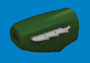 Eduard 672409 Spitfire Mk. V three-stacks exhaust fishtail PRINT Tamiya 1/72 – zdjęcie 2