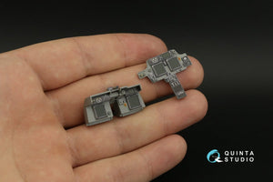 Intérieur imprimé en 3D et coloré sur papier décalcomanie (Takom) pour Quinta Studio QD35099 AH-64E, échelle 1/35  – immagine 5