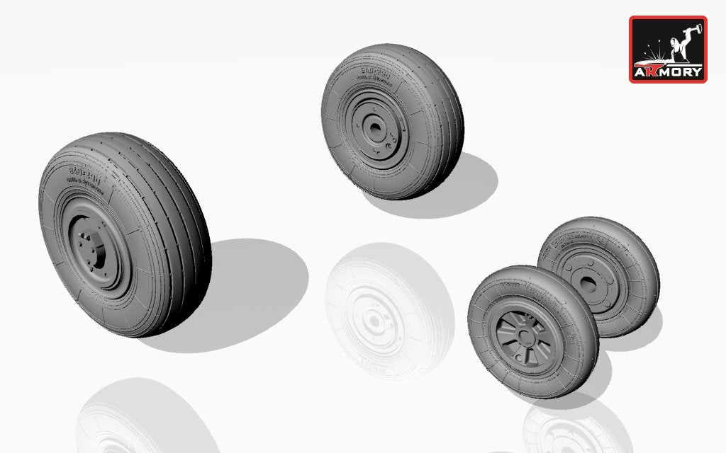 Roues Armory Models AW72014 Mikoyan MiG-23,23P (première version) 1/72