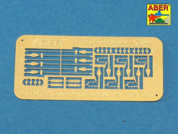 Décharges fumigènes Aber R-34 pour chars allemands comme Tiger I, Panther A/D, Panzer IIIL, Panzer IVG, Luchs, Puma (1/35) – Bild 5