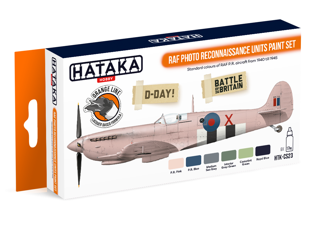 Hataka HTK-CS23 RAF Photo Reconnaissance Units ensemble de peinture (6x17ml)