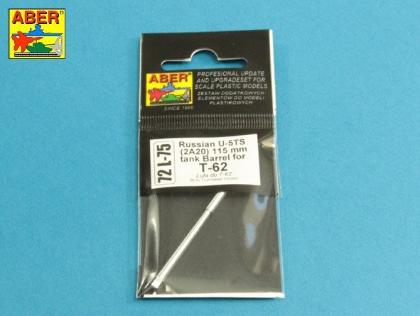 Aber 72L-75 U-5TS(2A20) 115mm barrel for Russian T6 tank 1/72