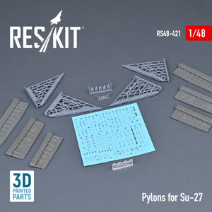 RESKIT RS48-0421 PYLÔNES POUR SU-27 1/48 – immagine 2