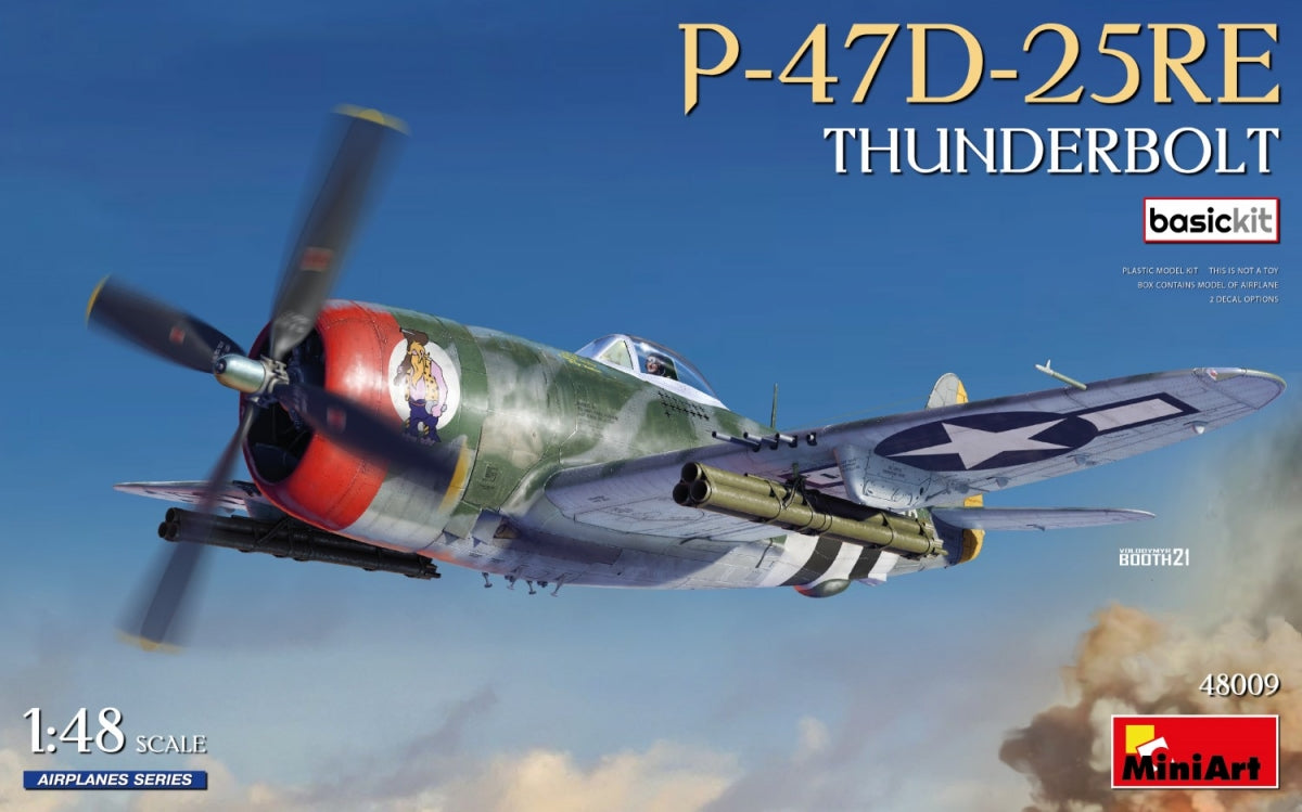 MiniArt 48009 P-47D-25RE THUNDERBOLT. KIT DE BASE 1/48 