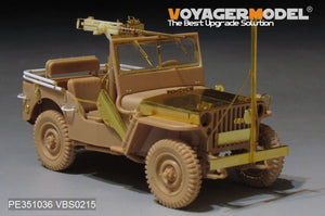 Kit d&amp;#39;amélioration Voyager Model PE351036 Jeep Willys MB américaine de la Seconde Guerre mondiale (pour MENG VS-011) 1/35 – image 3
