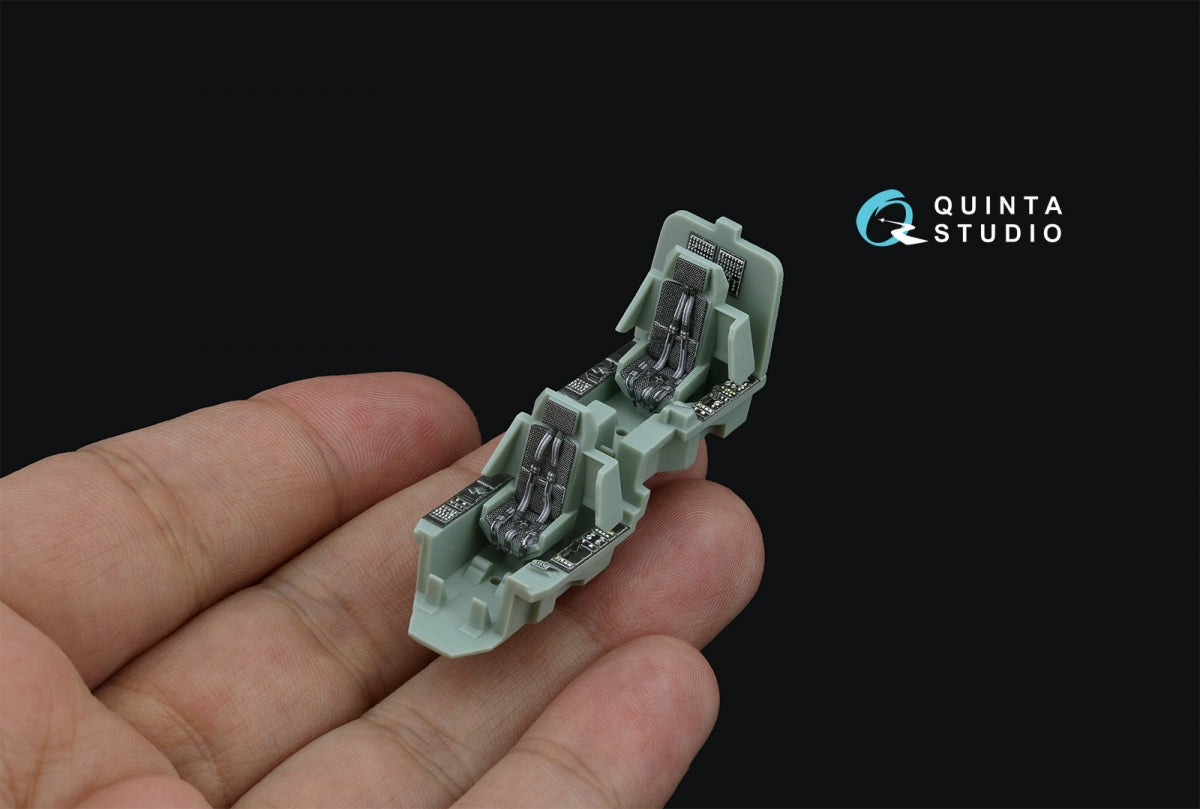 Quinta Studio QD+72152 AH-64D, intérieur coloré imprimé en 3D sur papier décalcomanie (Academy) (avec pièce en résine imprimée en 3D), échelle 1/72 – image 10