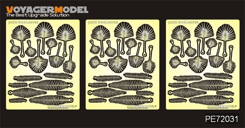 Modèle Voyager PE72031 Feuilles de palmier (motif 1) 1/72