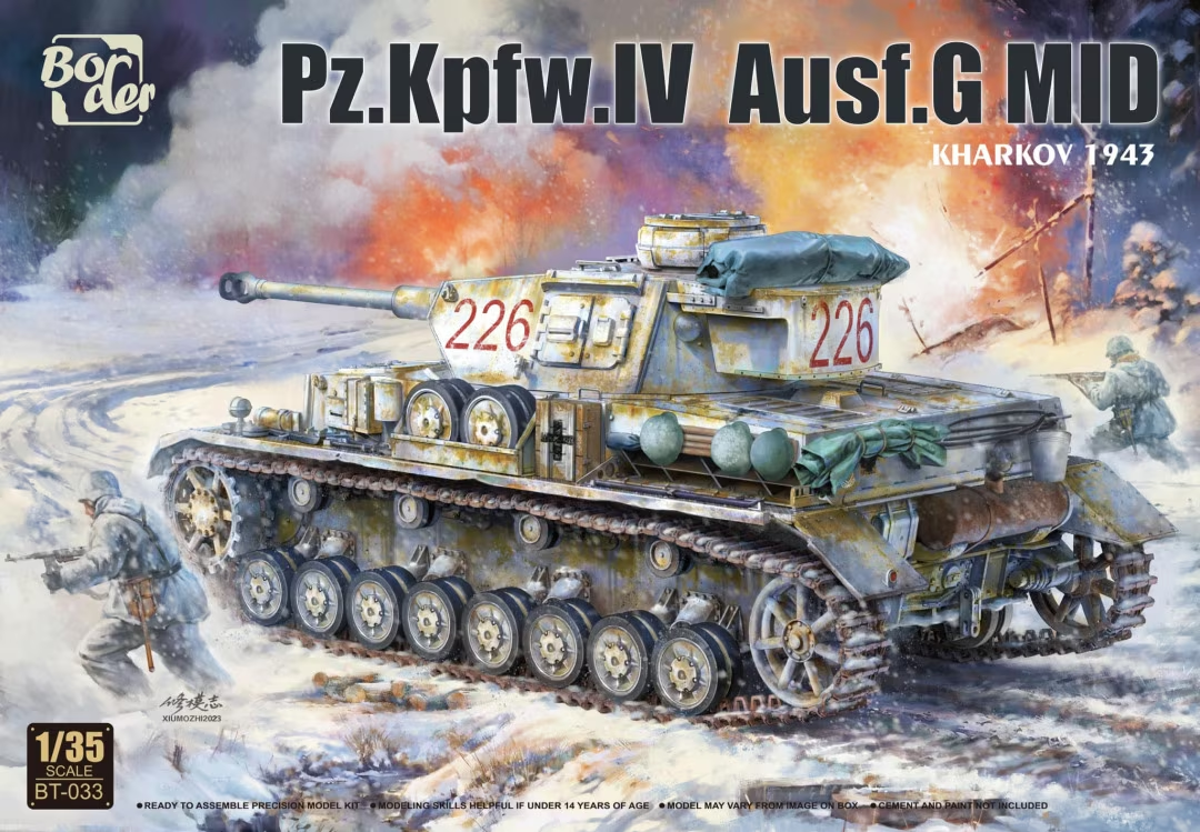 Border Modèle BT-033 Pz.Kpfw.IV Ausf.G MID "Kharkov 1943" 1/35