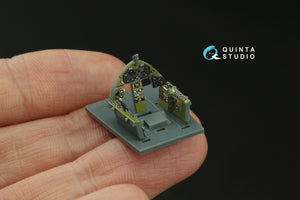 Intérieur coloré imprimé en 3D sur papier décalcomanie pour F6F-3 Hellcat (Eduard) - Quinta Studio QD72147, échelle 1/72 – image 8