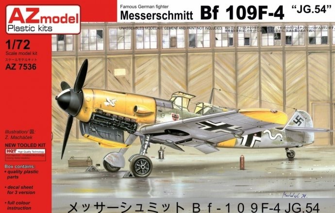 Maquette AZ7536 Messerschmitt Bf-109F-4 « JG.54 » au 1/72
