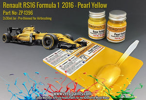 Zero Paints ZP-1396 Renault RS16 Formule 1 2016 - Jaune nacré, lot de 2 x 30 ml
