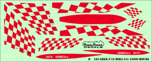 Décalcomanies ModelMaker D48162 F-16 grec 341 Mira 45000 heures 1/48  – Bild 2