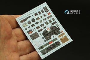 Intérieur coloré imprimé en 3D sur papier décalcomanie Quinta Studio QD32190 P-47N Thunderbolt (Trumpeter) 1/32 – immagine 2
