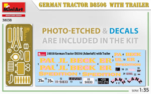 MiniArt 38038 Tracteur allemand D8506 avec remorque 1/35 – image 3