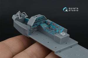 Intérieur imprimé en 3D et coloré sur papier décalcomanie Quinta Studio QD48570 Mi-24A (Trumpeter) 1/48 – Bild 13