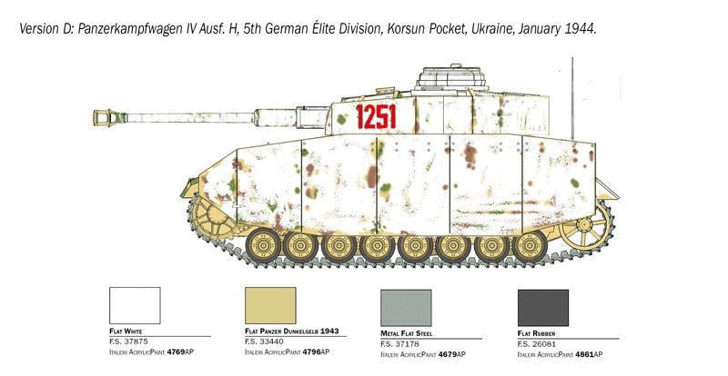 Italeri 6578 Pz. Kpfw. IV Ausf. H1/35 – image 4