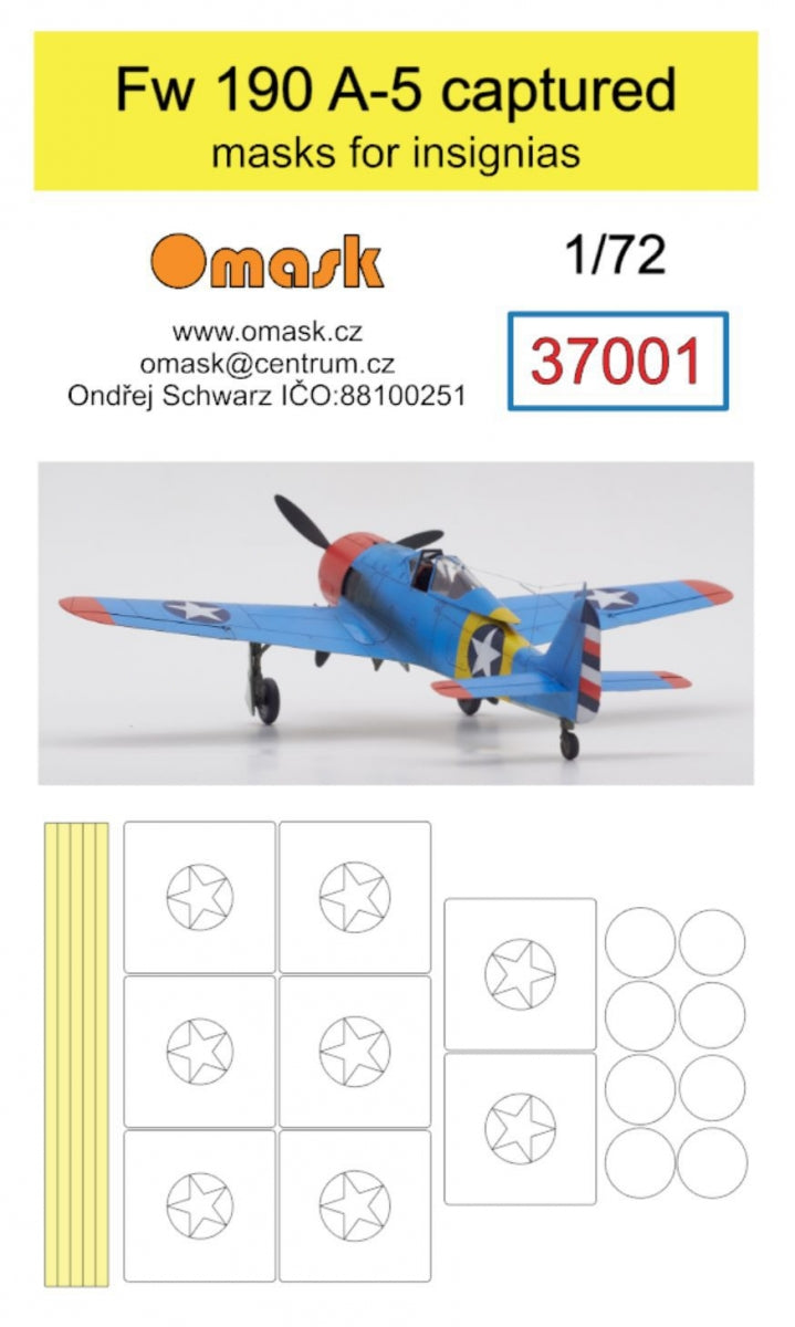 Omask 37001 Fw 190 A-5 Capturé 1/72