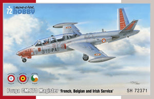 Special Hobby 72371 Fouga CM.170 Magister « Service français, belge et irlandais » 1/72