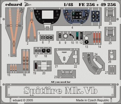 Eduard FE256 Spitfire Mk. Vb 1/48 Tamiya