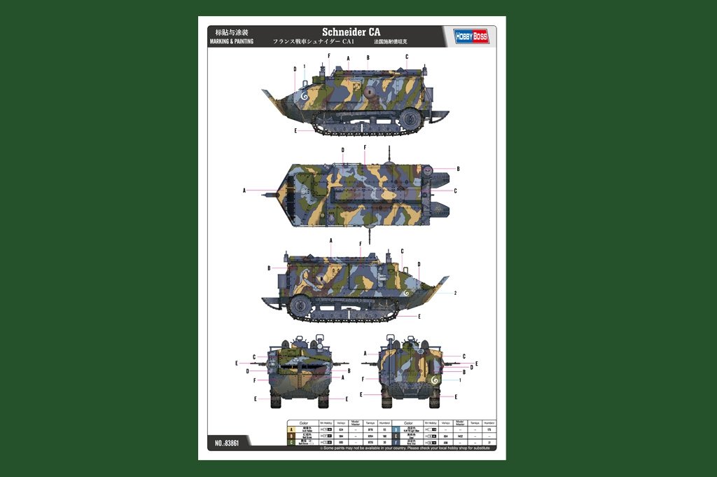 Hobby Boss 83861 Schneider CA 1/35 – imagen 2