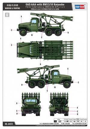Hobby Boss 84572 GAZ-AAA with BM13/16 Katyusha 1/35 – zdjęcie 12