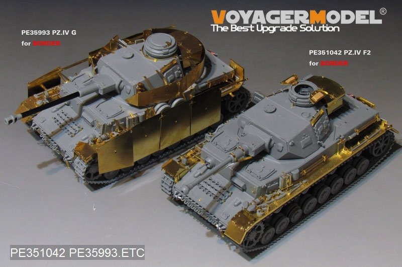 Maquette Voyager PE351042 Char allemand Pz.Kpfw.IV Ausf.F2 Basic pour Border BT-003, échelle 1/35 – Bild 19