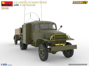 MiniArt 35418 Camion radio K-51 de l&amp;#39;armée américaine avec remorque K-52. Kit intérieur 1/35 – image 5
