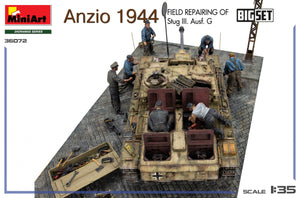 MiniArt 36072 Anzio 1944. Réparation sur le terrain d&amp;#39;un Stug III. Ausf. G. Grand coffret 1/35 – Bild 5