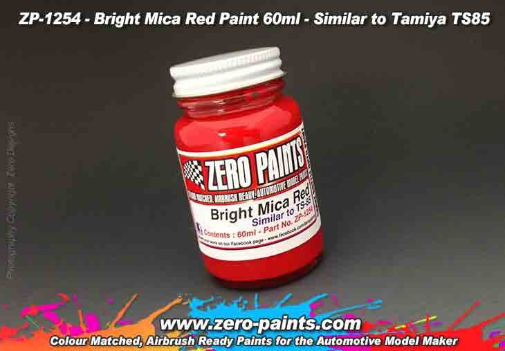Peinture rouge mica brillant Zero Paints ZP-1254 (similaire à la Tamiya TS85) 60 ml