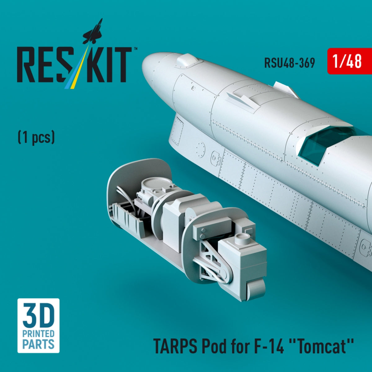 RESKIT RSU48-0369 TARPS pod for F-14 "Tomcat" (1 pcs) (3D printed) 1/48