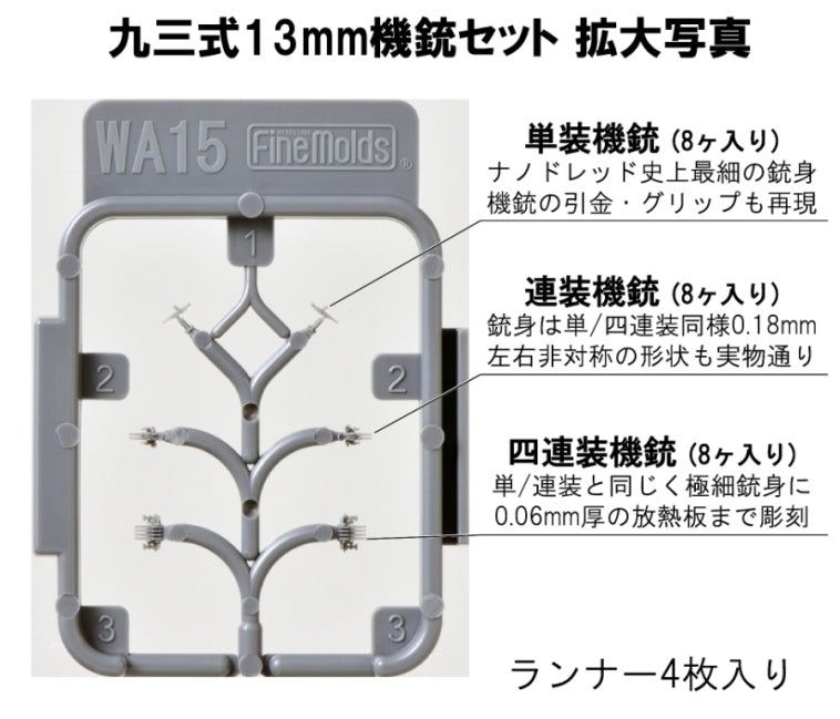 Fine Molds WA15 Type 93 MG 13 mm Set 1/700 – Bild 2