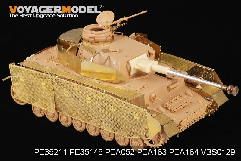 Voyager modèle PEA164 Panzer.IV allemand de la Seconde Guerre mondiale Ausf.J &amp;quot;Thoma Shields&amp;quot; grillage schürzen (pour tous) 1/35 – immagine 3