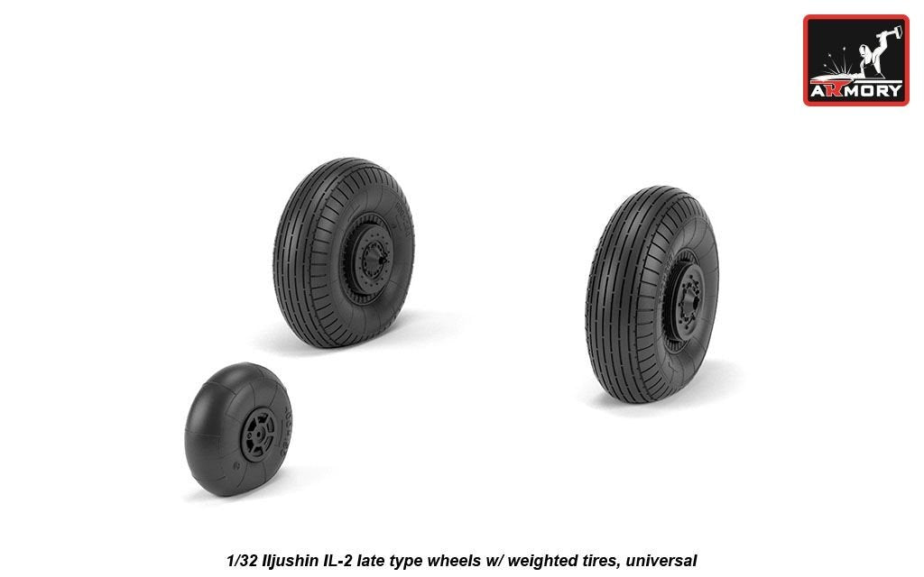 Armory Models AW32016 Iljushin IL-2 Bark, roues de type tardif avec pneus lestés, échelle 1/32 – immagine 4