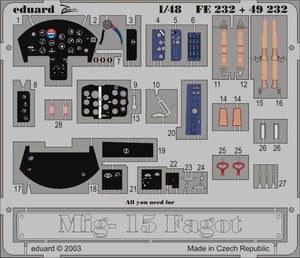 Eduard 49232 MiG-15 Fagot 1/48 Trompettiste