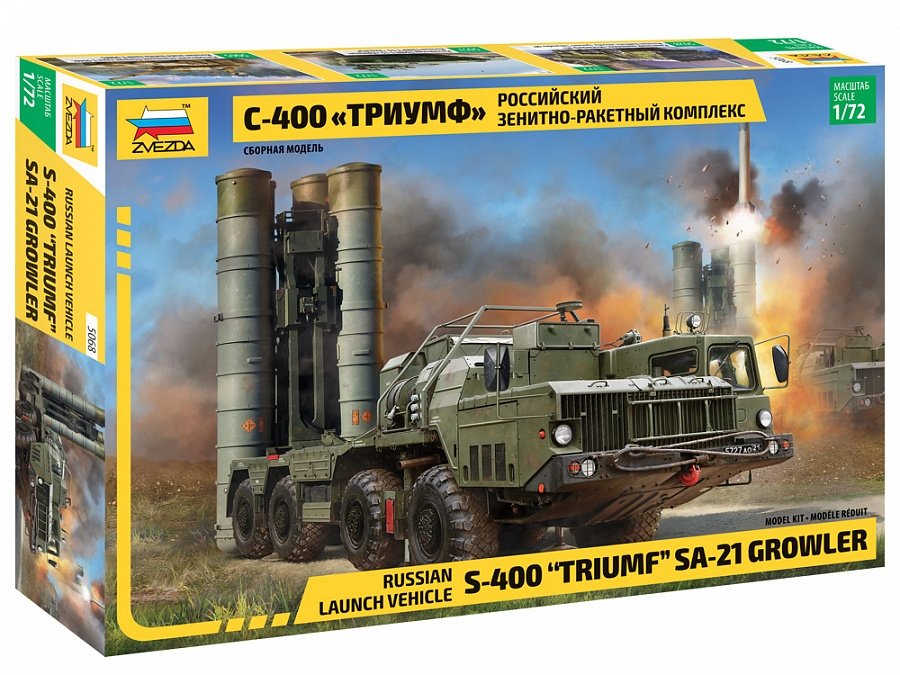 Zvezda 5068 S-400 « Triumf » Système de missile AA SA-21 Growler 1/72 