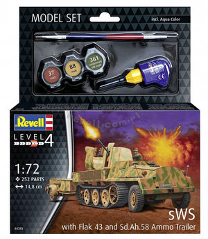 Revell 63293 sWS with Flak 43 and Sd.Ah. 58 Ammo Trailer Model Set 1/72