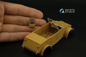 Intérieur imprimé en 3D et coloré sur papier décalcomanie Quinta Studio QD35055 Kubelwagen type 82 (Italeri) 1/35 – immagine 3