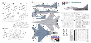Hobby 2000 48023 MiG-29 Armée de l&amp;#39;air polonaise (ACADEMY + CARTOGRAF + MASQUE) 1/48 – imagen 2