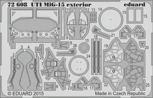 Eduard 72608 UTI MiG-15 extérieur 1/72 EDUARD