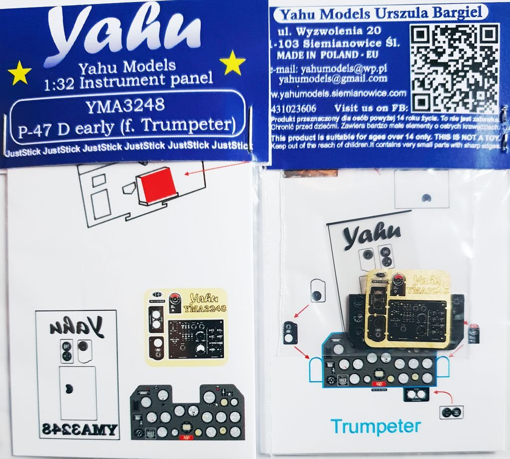 Yahu YMA3248 P-47 (première version) pour Trumpeter au 1/32